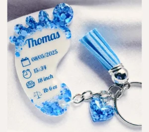 Personalised Baby Keyring